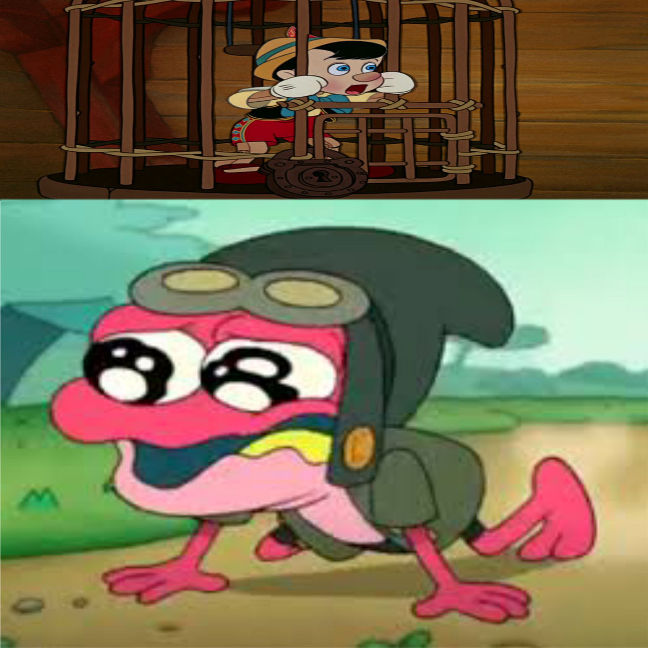 Sprig Character Sprig Hates Pinocchio Locked In A Cage by KayloshiWarrior on DeviantArt