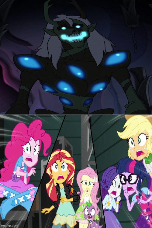 The Humane 6 And Spike Shocked At Belos by KayloshiWarrior on DeviantArt
