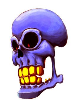 purple skull