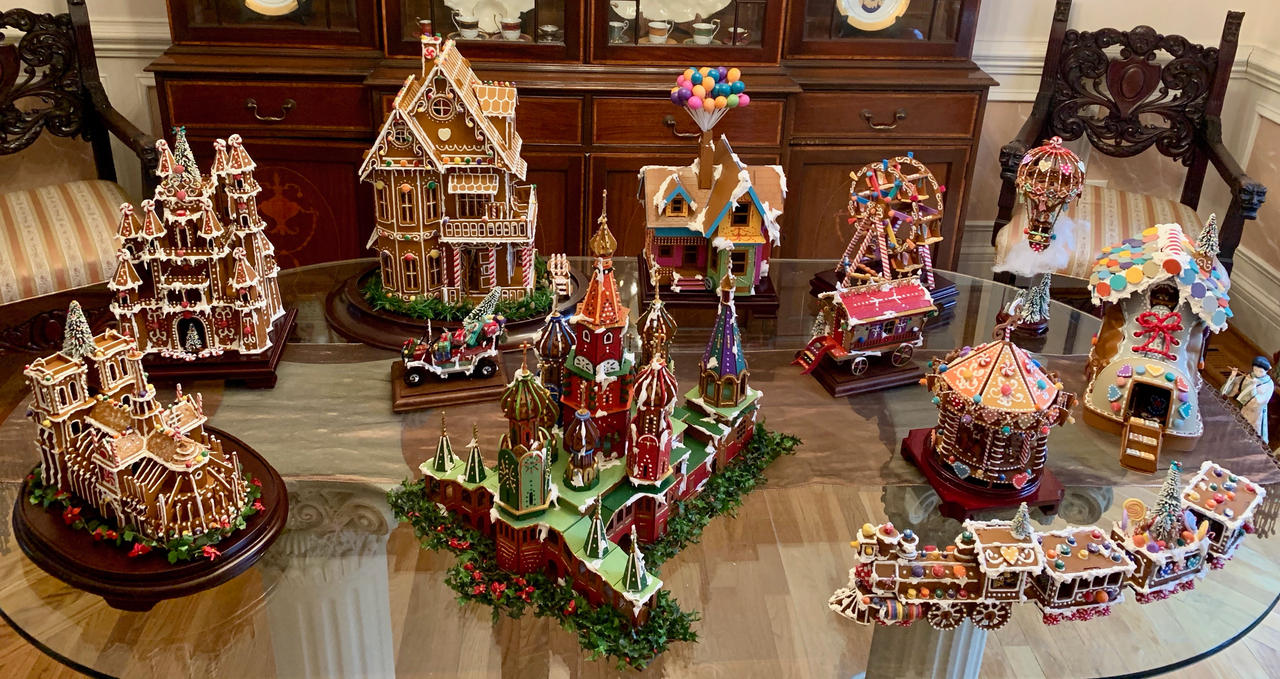 Faux Gingerbread Village