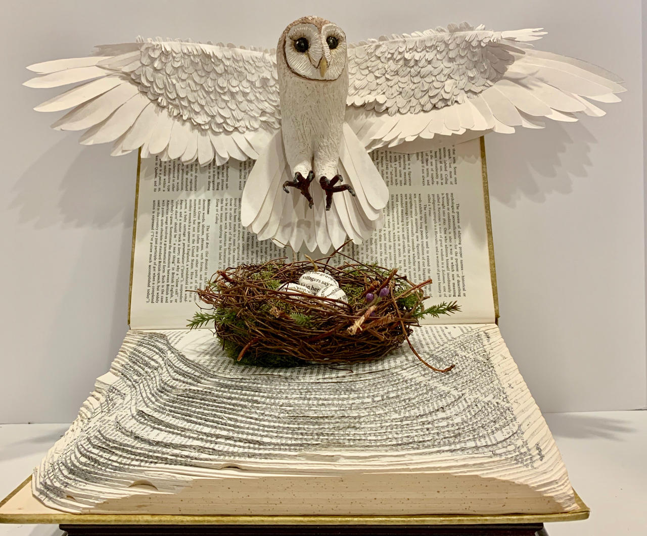 Snowy Owl (polymer clay)