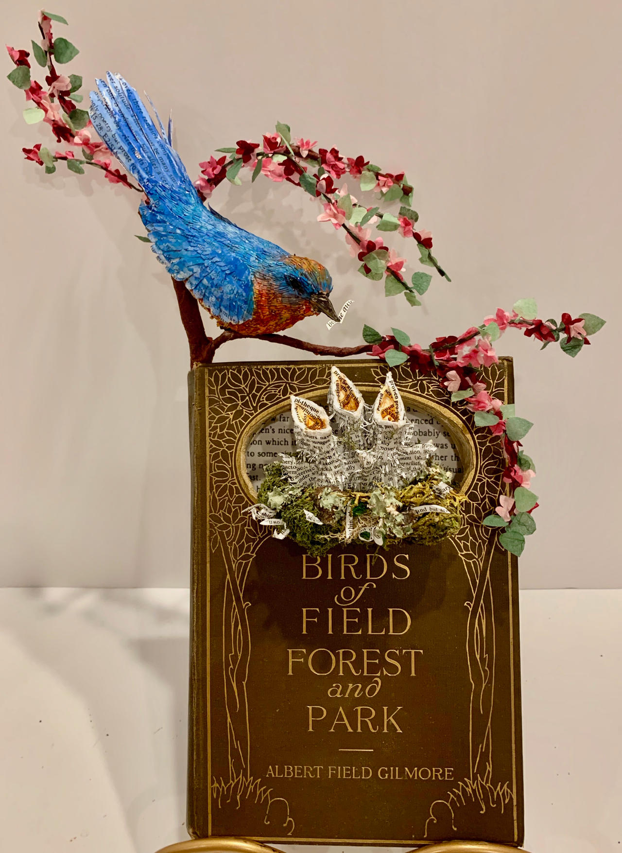 Birds of Field and Forest (polymerclay,paper,wire)