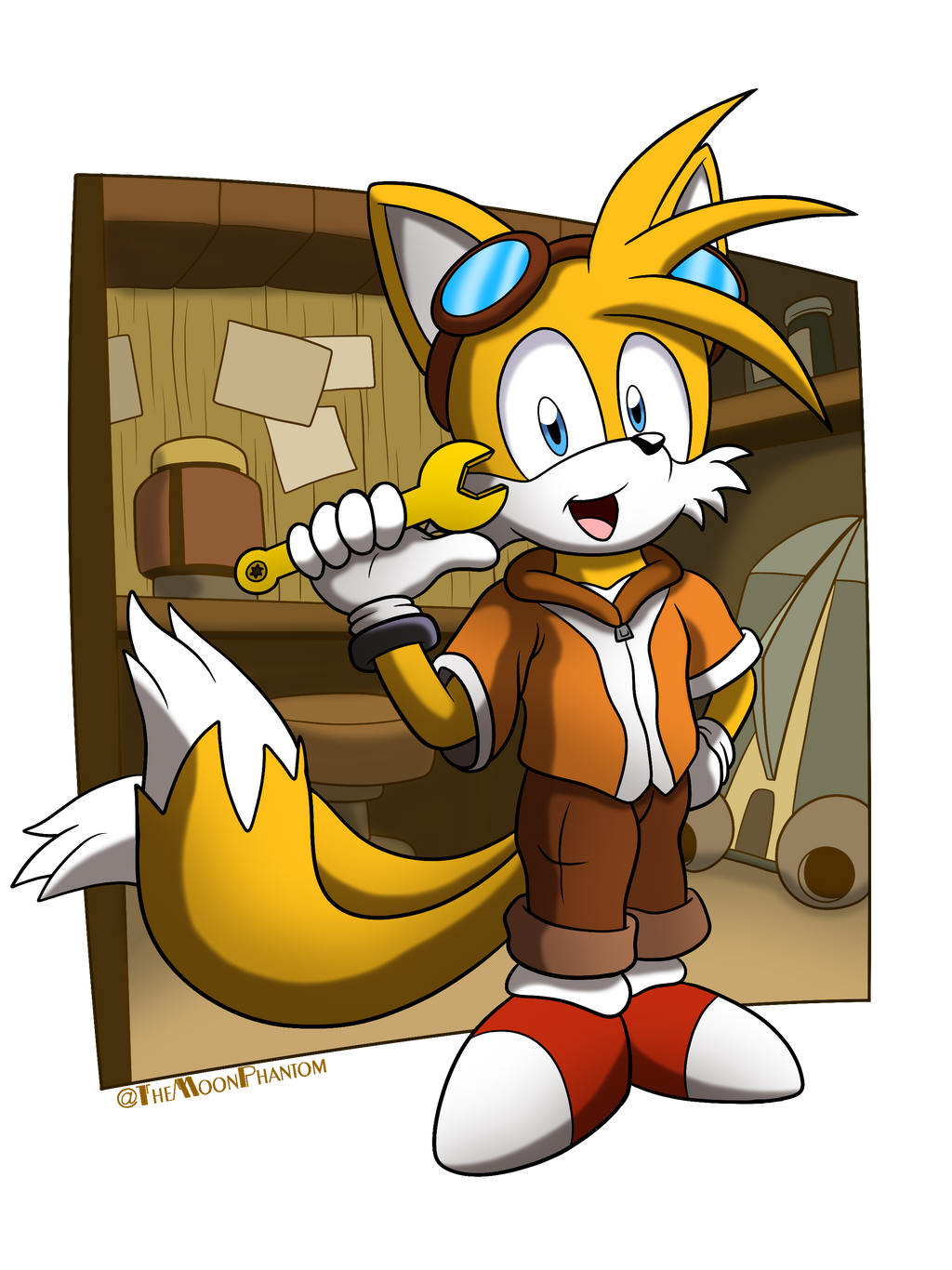Tails Work Machine Tails' Workbench (Comm) by Moon-Phantom on DeviantArt