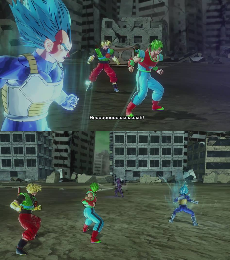 DRAGON BALL XENOVERSE 2 FIGHTING ALONGSIDE VEGETA