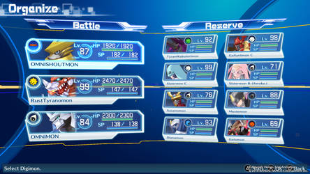 DIGIMON STORY H.M. MY FINAL TEAM!