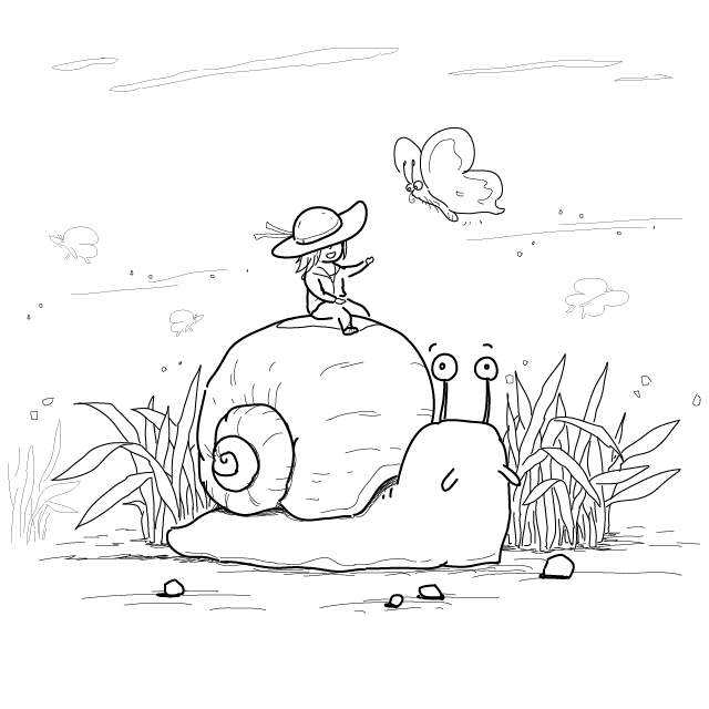 riding snail by caca-lin on DeviantArt