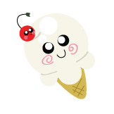 Vanilla Ice Cream Cone Button