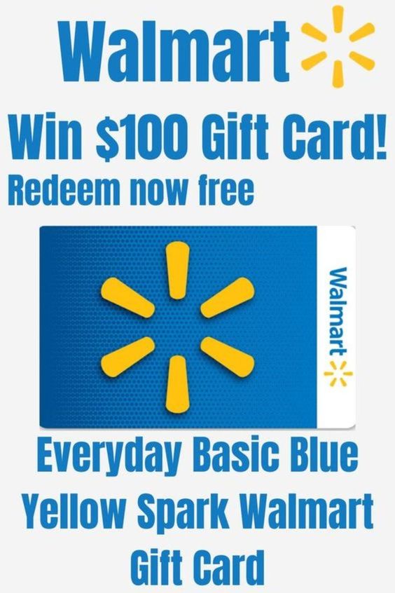 Basic Blue Yellow Spark Walmart Gift Card