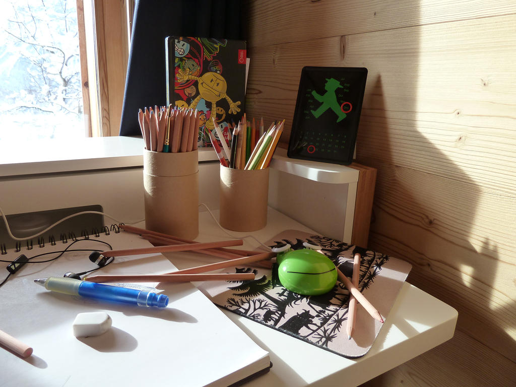 Desk Of An IGCSE Art Student