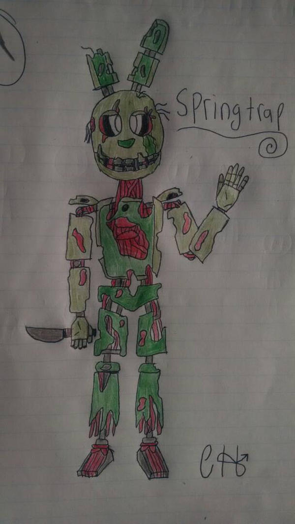 Spring Trap Colored In springtrap colored by LightNinja308 on DeviantArt