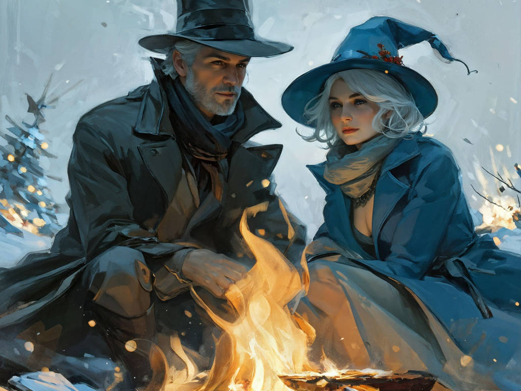 Fantasy Magic Ritual Bonfire Yule time bonfire rituals by TopKnotchMediocrity on DeviantArt