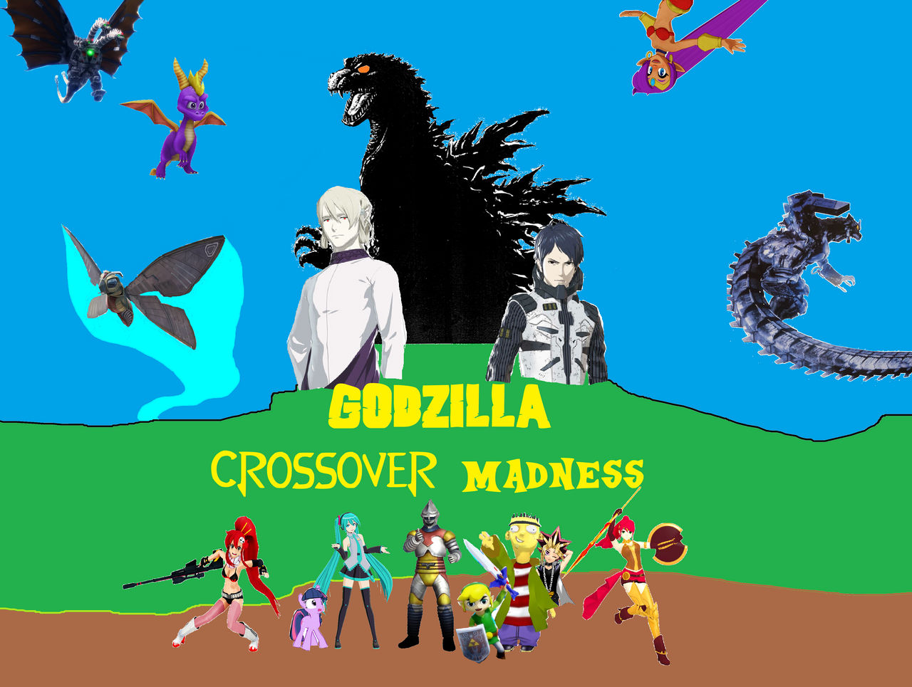 Godzilla Crossover Madness By Crescentsunstudios72 On Deviantart