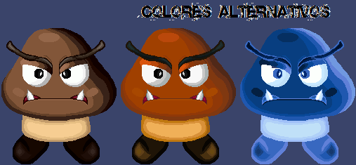 Goomba Coler Code Giant Goomba + Alternate Colors by Myka215 on DeviantArt