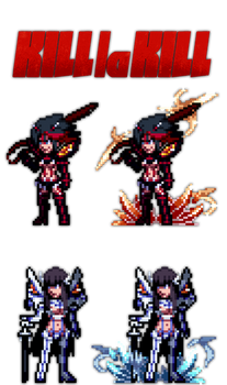 Ryuko Matoi senketsu y Satsuki kiryuin junketsuJUS