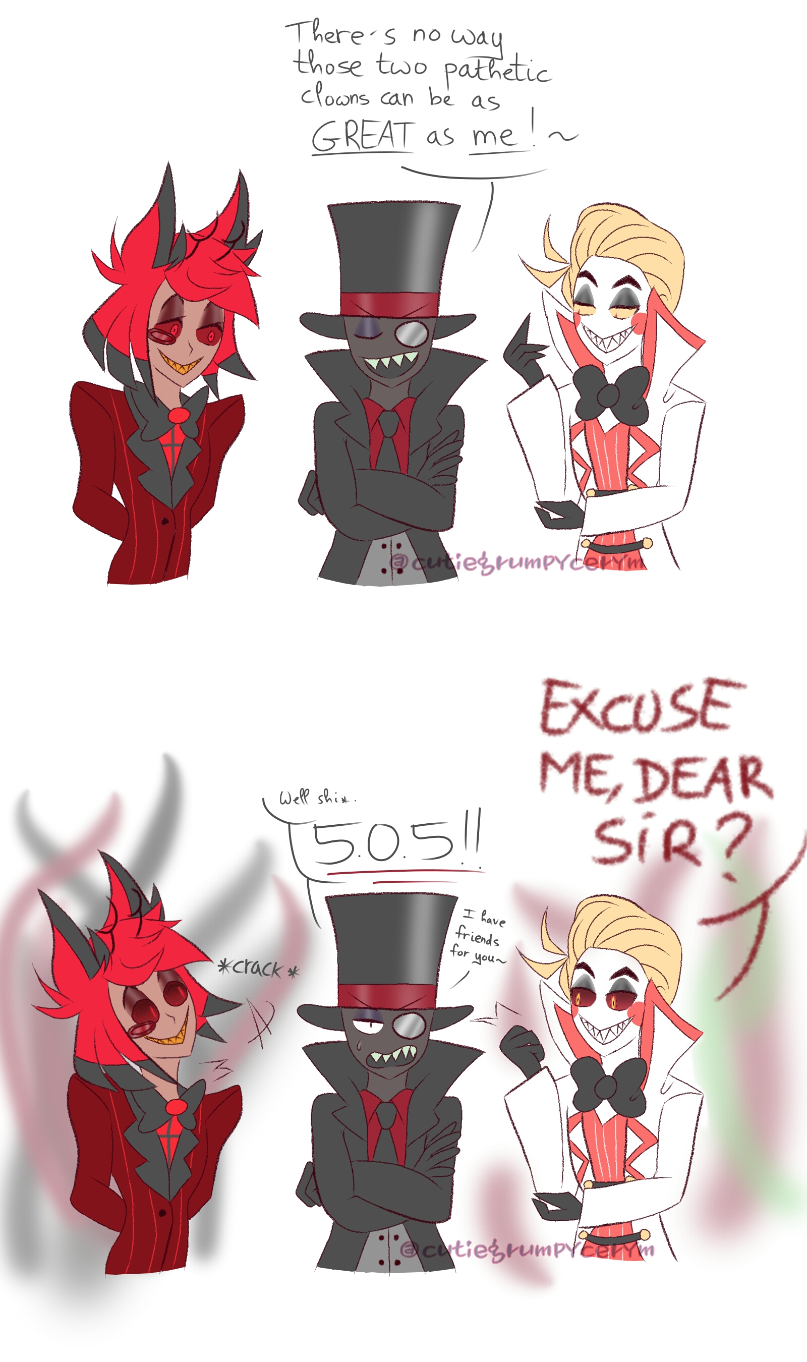 Ask Villainous Meets Hazbin Hotel By Cutiegrumpycerym