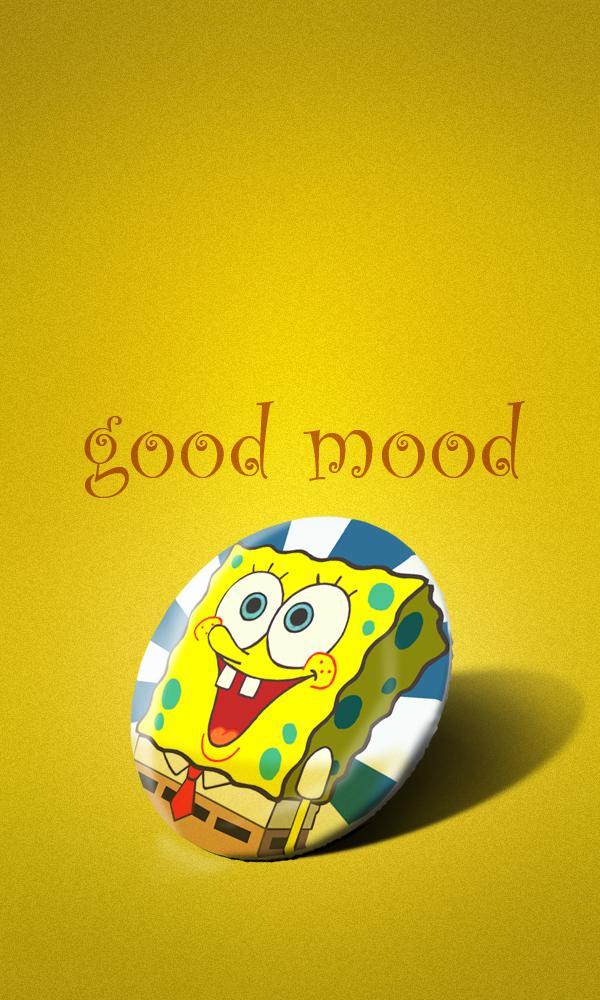 good mood with sponge bob