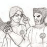 X-Men Wolverine and Cyclops (sketch)
