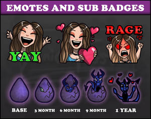 Twitch Emotes and Loyalty Badges!