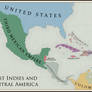 Map of the West Indies and Central America