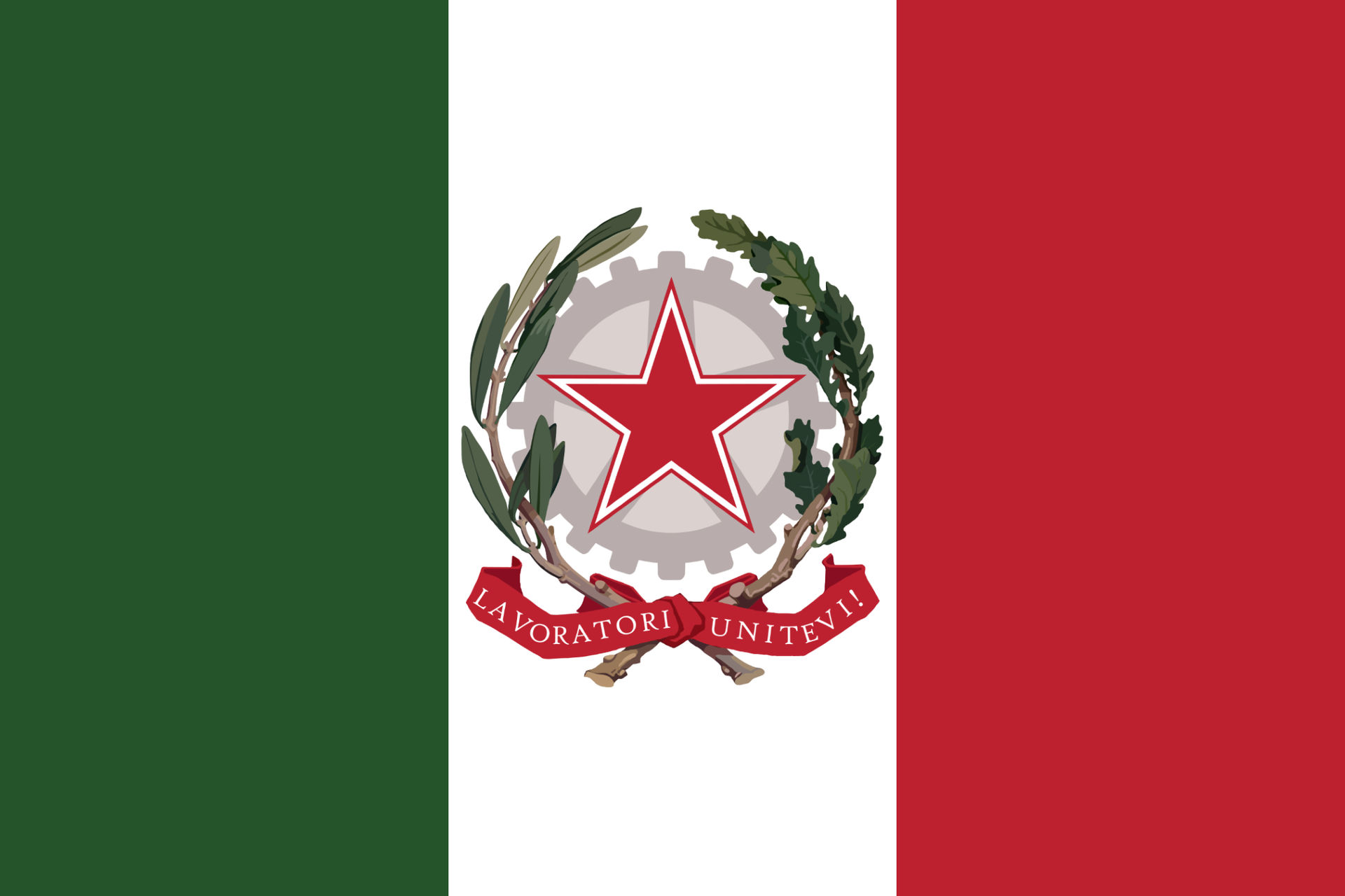 Флаг социалистической Италии