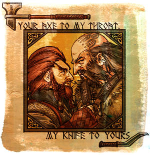 Your axe, my knife