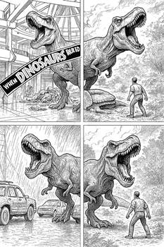 Jurassic Park panels test