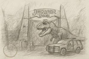 Jurassic Park Sketch