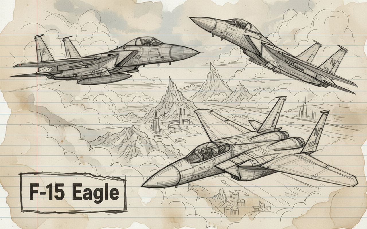 F15 Eagle ai Sketched