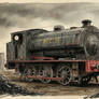 Hunslet Austerity 0-6-0ST Color pencil version