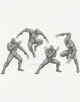 Base model Warrior with claws - Wolverine inspired