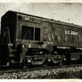 Military Locomotive vintage photo AI Enhanced