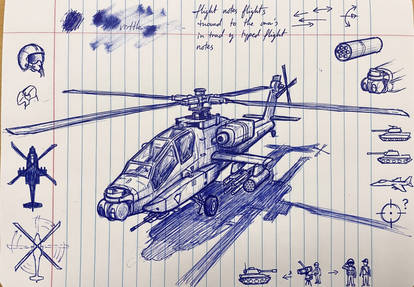 Biro Doodle AH-64 Apache 002