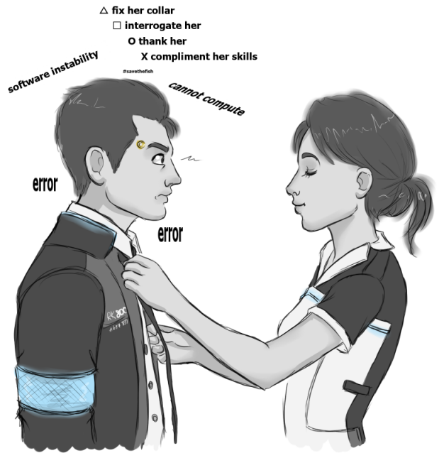 pics Detroit Become Human Connor X Kara Fanart connor kara by toxo on deviantart