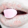 Cotton candy lip art