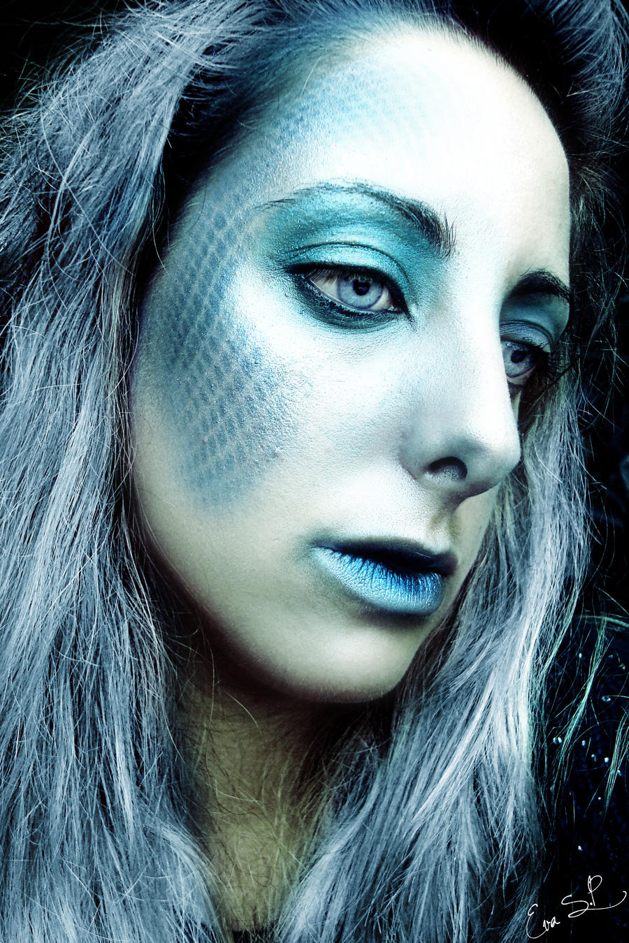 The Sad Mermaid (Halloween makeup)