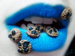 Cookie Monster Lip Art by Chuchy5