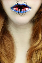 Spiderman Lip Art