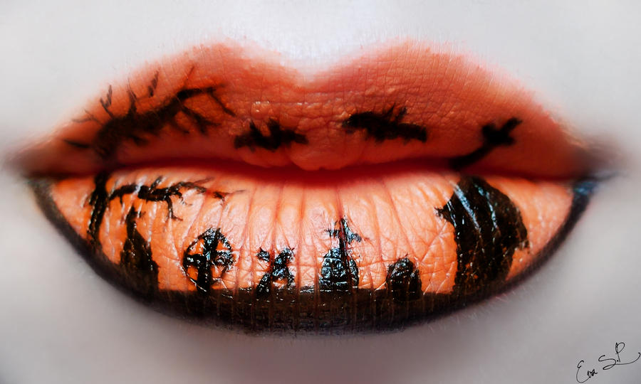 Cemetery Lip Art