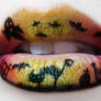 Cat Halloween Lip Art