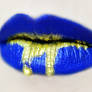 Gold Fever Lip Art