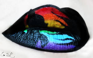 Rainbow Dash Lip Art