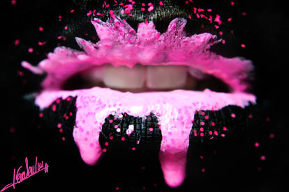 Milkshake splash (Lip Art)