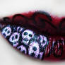 Halloween 2015 Lip Art Skulls