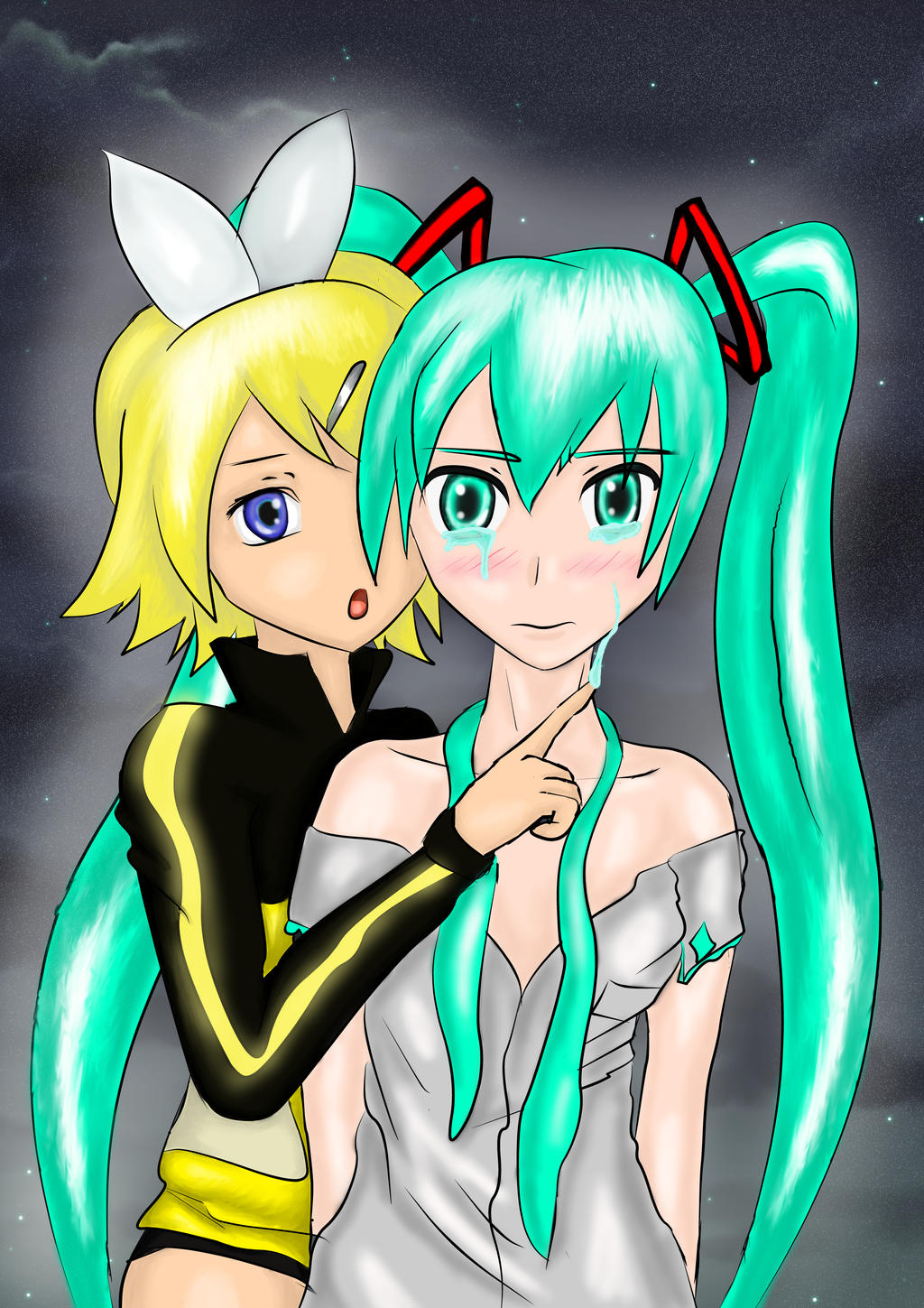 Miku x Rin by TheLiiPot on DeviantArt