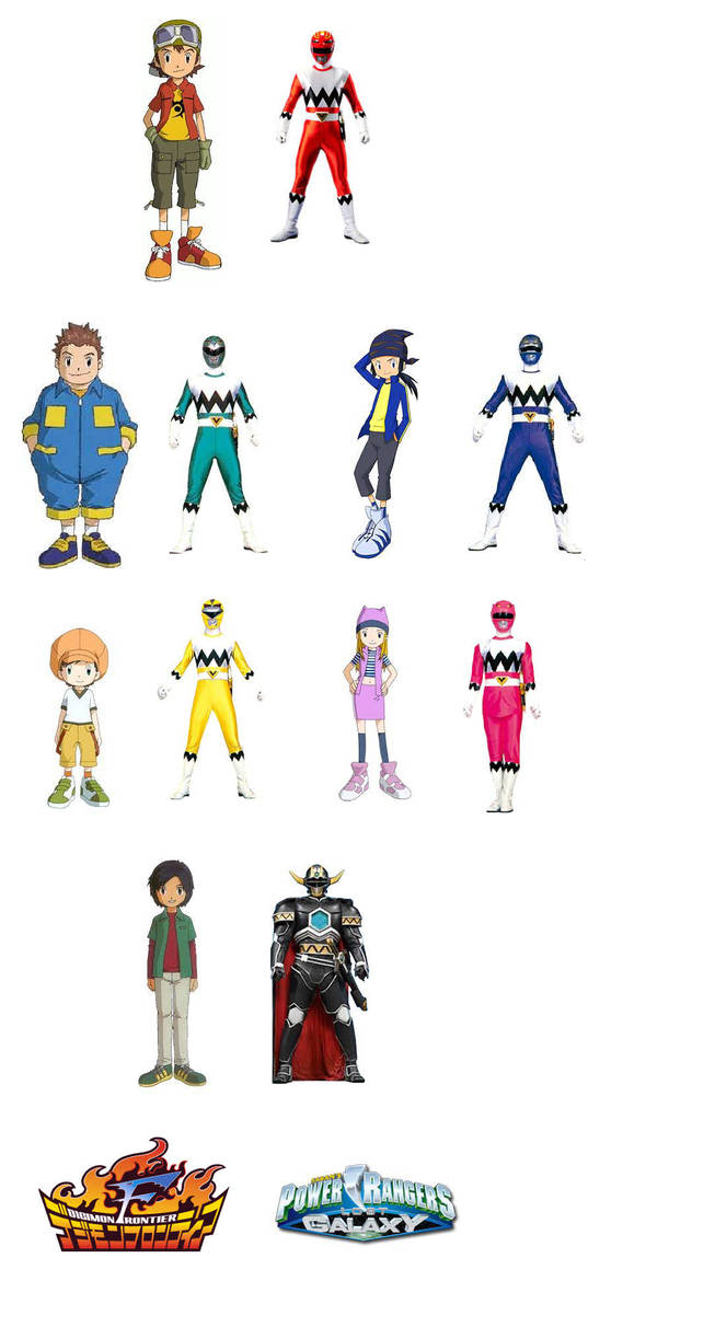 Power Rangers Digimon Frontier Deviantart Digimon Frontier as Lost Galaxy by M41456 on DeviantArt