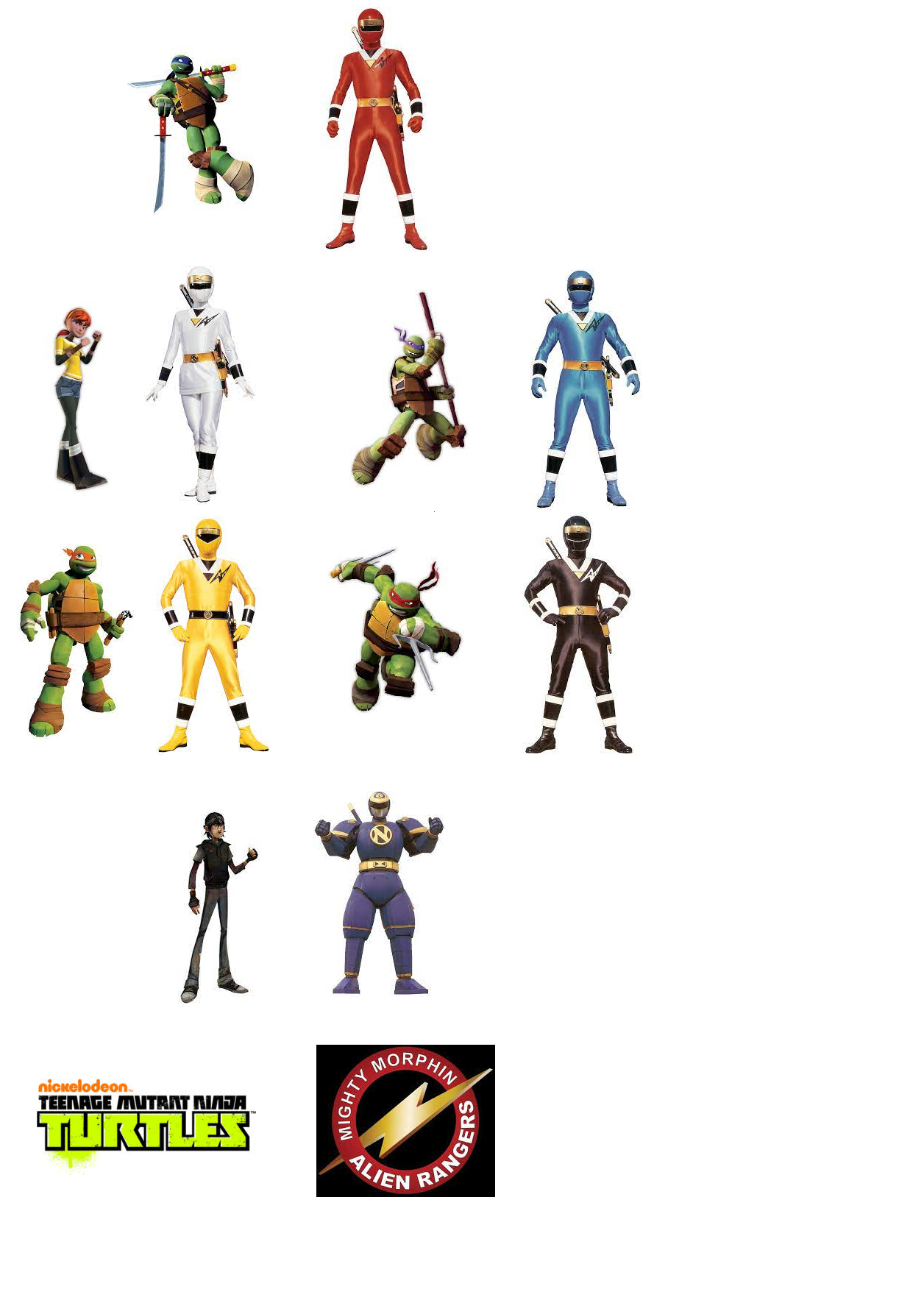Alien Rangers Artwork TMNT 2012 as Alien Rangers by M41456 on DeviantArt