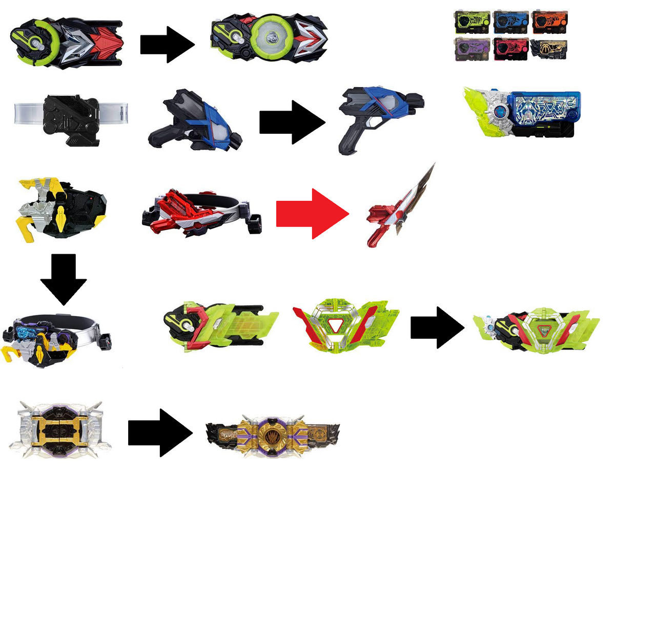 Kamen Rider Zero One All Drivers and Progrisekeys by M41456 on DeviantArt