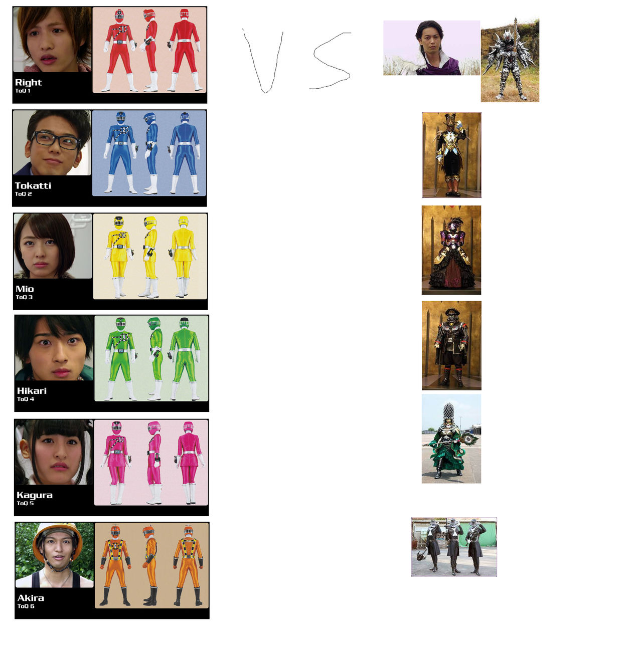 Super Sentai 38TH Toqger vs Shadow Line by M41456 on DeviantArt