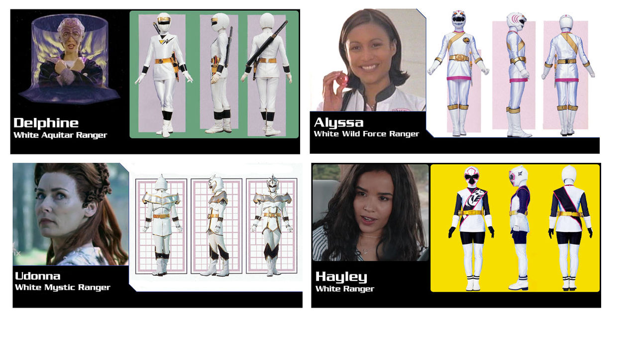 PR Female White Rangers by M41456 on DeviantArt