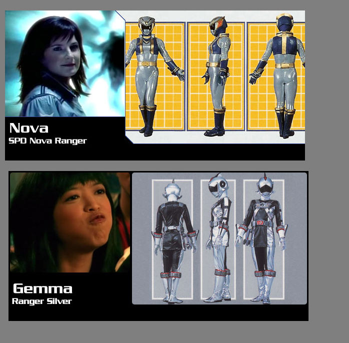 PR Silver Female Rangers by M41456 on DeviantArt